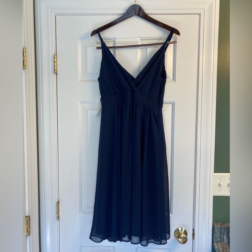 Eva Mendes Navy Bridesmaids / Wedding Guest Dress